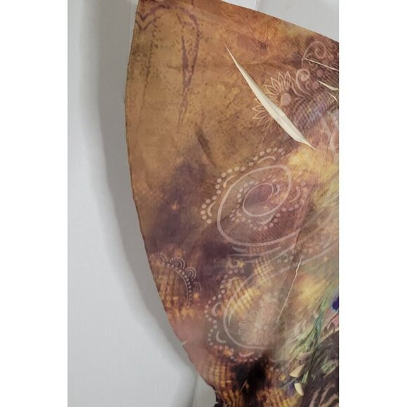 Style &‎ Co. Woman 2X multicolor embellished peacock casual relaxed fit top sexy - Picture 3 of 5